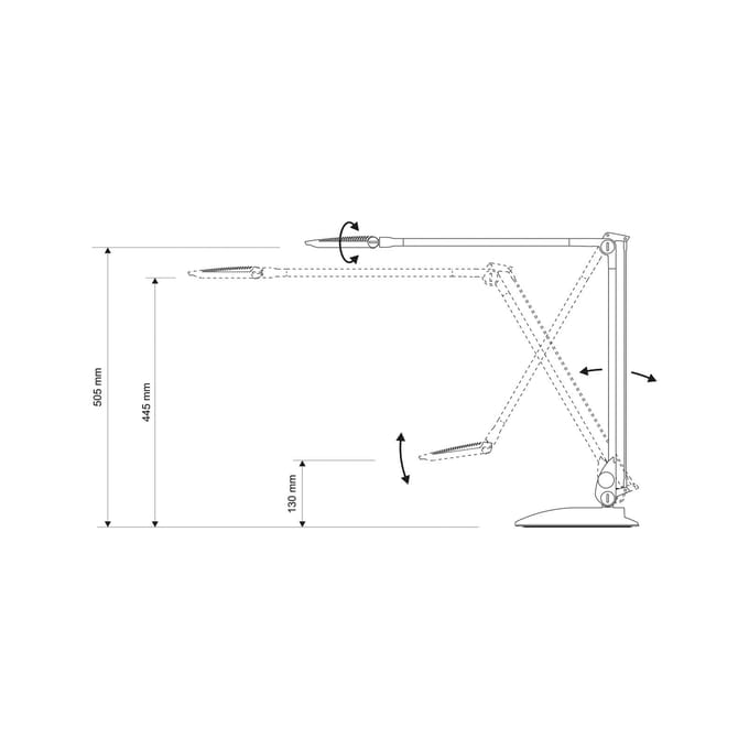 MAULoptimus Bureaulamp - LED - Aluminium - Antraciet - Dimbaar - Luxe Design - Tafellamp