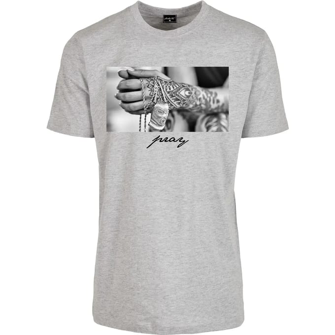 Mister Tee - Pray 2.0 Heren Tshirt - 3XL - Wit