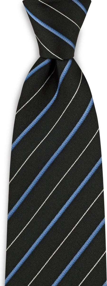 We Love Ties - Stropdassen - Stropdas Business Flight - zwart / lichtblauw