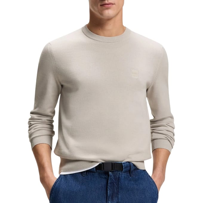 Regular fit pullover van mix van katoen en kasjmier model 'KANOVANO'