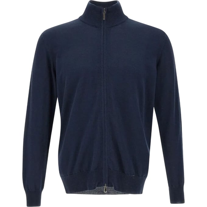 Boss Heren Balonso Gebreide Cardigan (Donkerblauw)