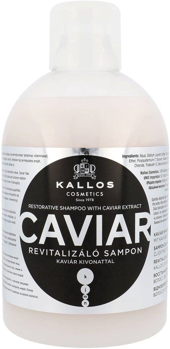 Herstellende Shampoo Kallos Cosmetics Caviar 1 L