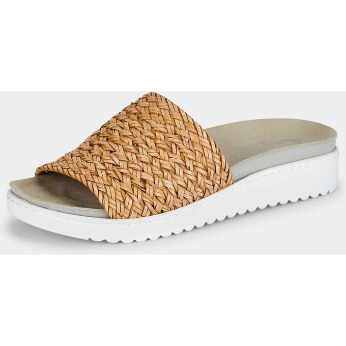 Elegante sandalen met flexibele zool - cognac - Gr. 41 van Goldner Fashion