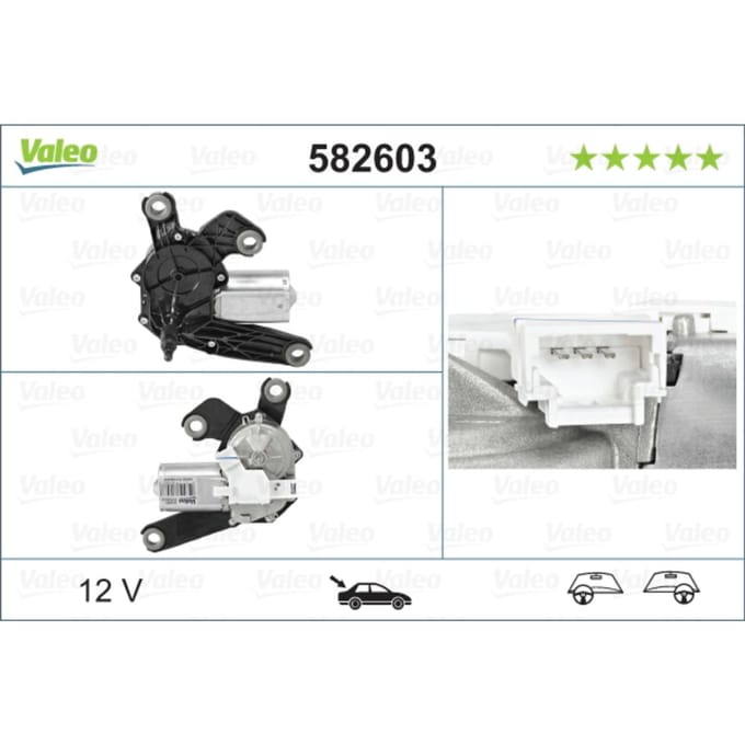 Ruitenwissermotor VALEO 582603