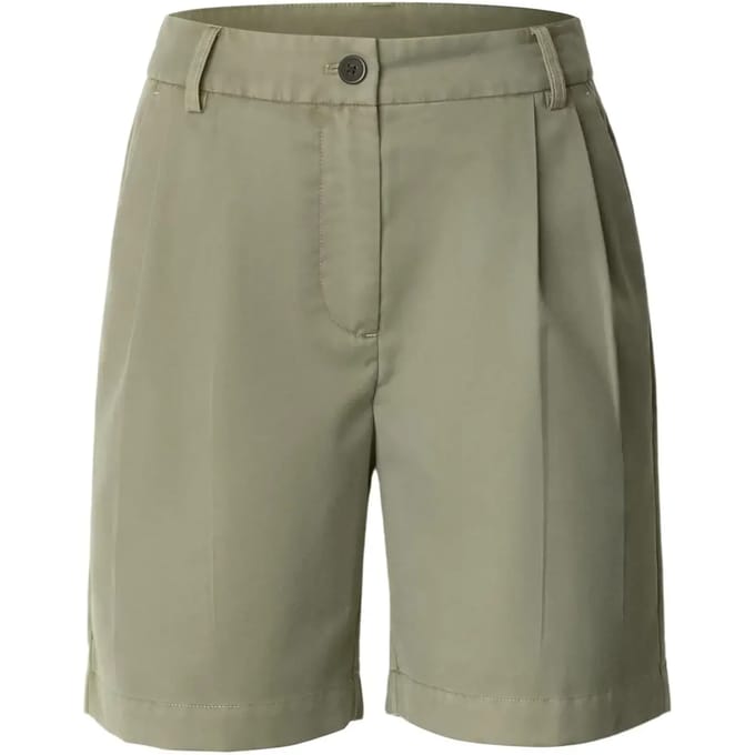 Urban Classics - Pleated Bermuda korte broek - Taille, 33 inch - Olijfgroen
