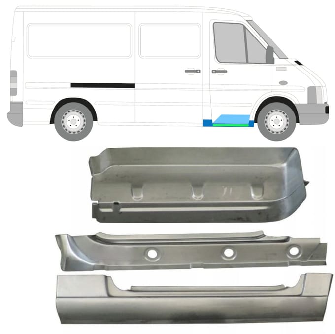 Reparatiepaneel set voor Volkswagen LT 1996-2005 / Rechts