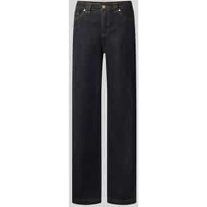 straight fit jeans van katoenmix