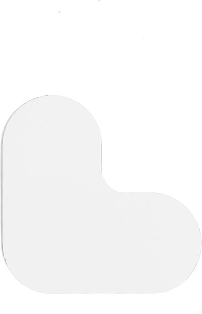 Hoekstuk - Wit 120 x 120 mm Anti-slip-vloersticker