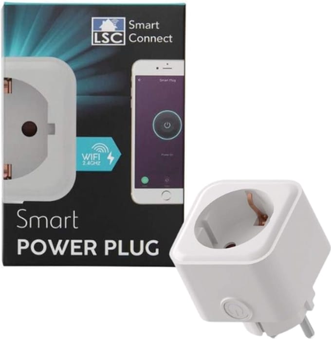 LSC Smart Connect - Smart Stopcontact | Compatibel met Google, Alexa, Siri | Smart Plug - Met Energiemonitoring