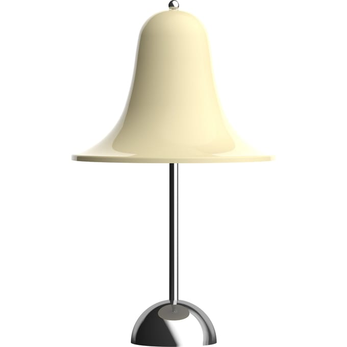 VERPAN LED tafellamp op oplaadbare batterij Pantop, crèmewit, hoogte 30 cm