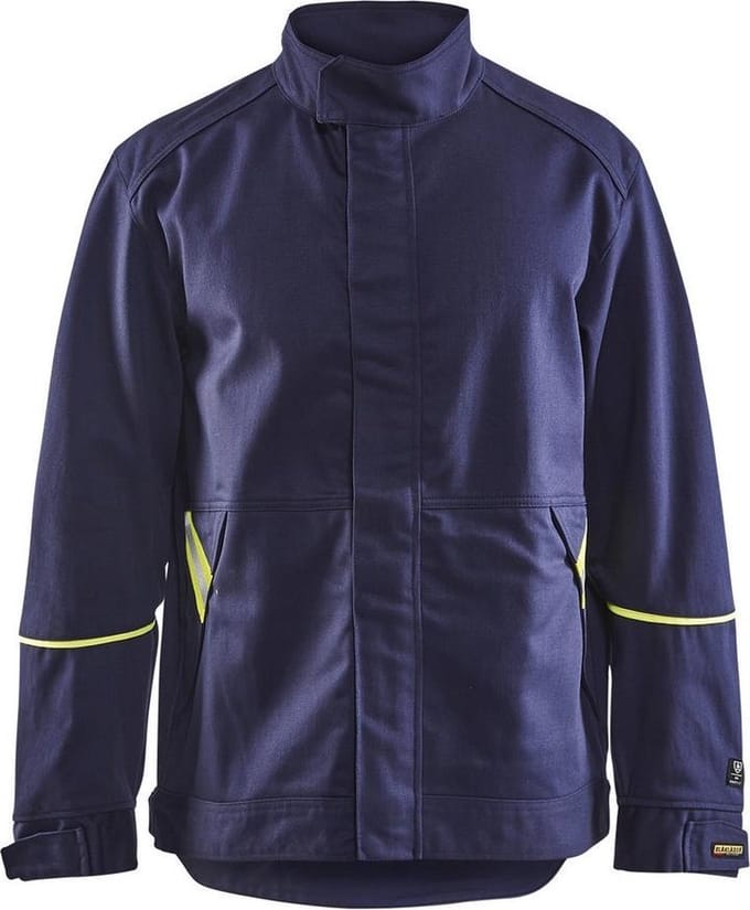 Blåkläder 4801-1501 Lasjack Marineblauw/Geel maat S