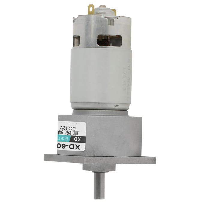 35W Micro DC Metalen Tandwielmotor Snelheid Regelbaar CWCCW  ( 12V 600rpm)