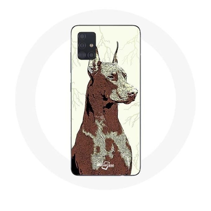Samsung Galaxy A51 hoesje Doberman hondenras