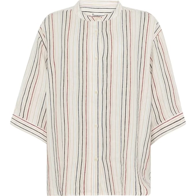 Vrouwenblouse KnowledgeCotton Apparel Loose Linen