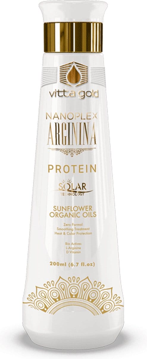 Vitta Gold Nanoplex Arginina Organic Smoothing Protein Solar Technology 200ml