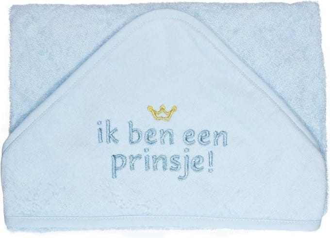 Petit Villain Ik Ben Een Prinsje! Badcape - Blauw