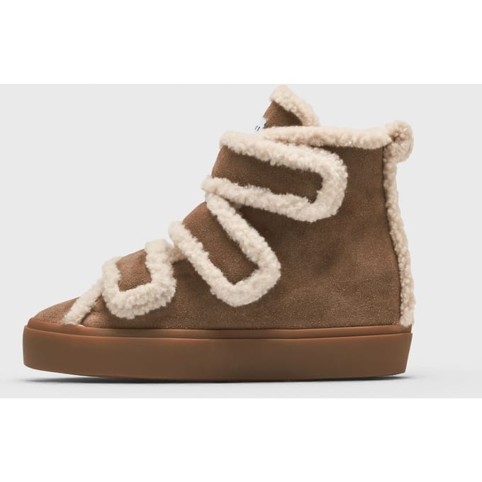 SHEARLING VELCRO WEDGE