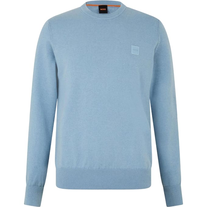 Boss Heren Kanovano Crew Hals Trui (Pastelblauw)