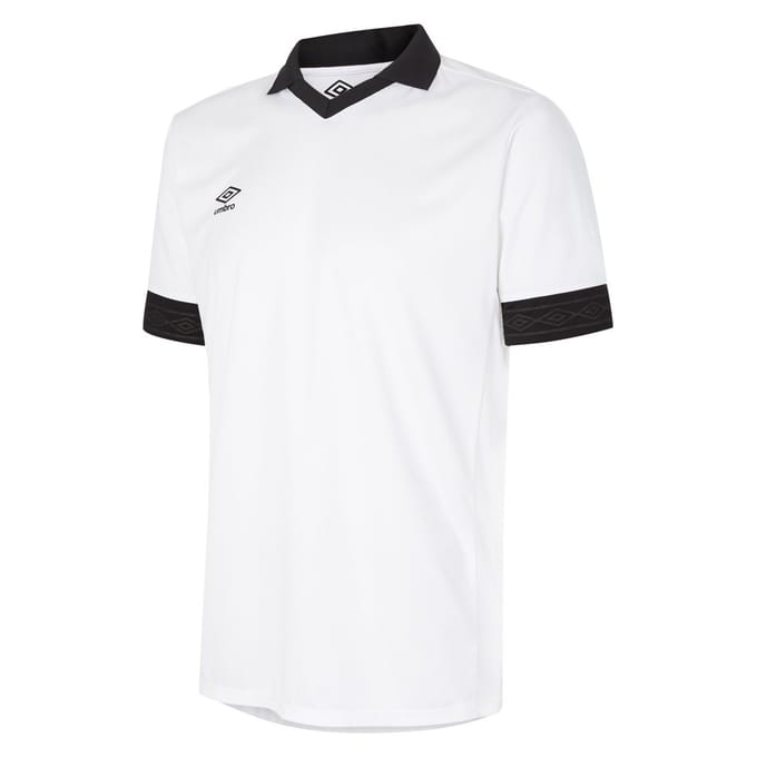 Umbro Tempest-kindertrui met korte mouwen (Wit/zwart)