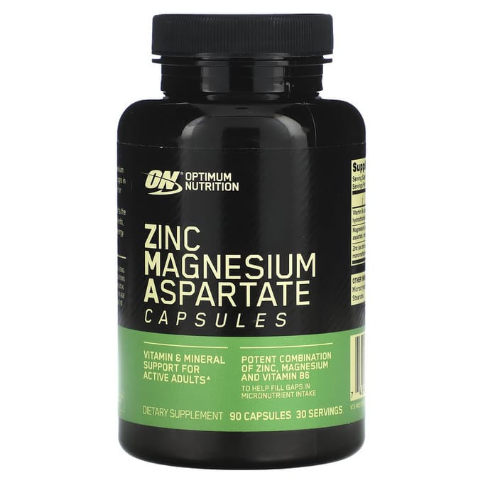 Optimum Nutrition, Zink Magnesium Aspartaat, 90 Capsules