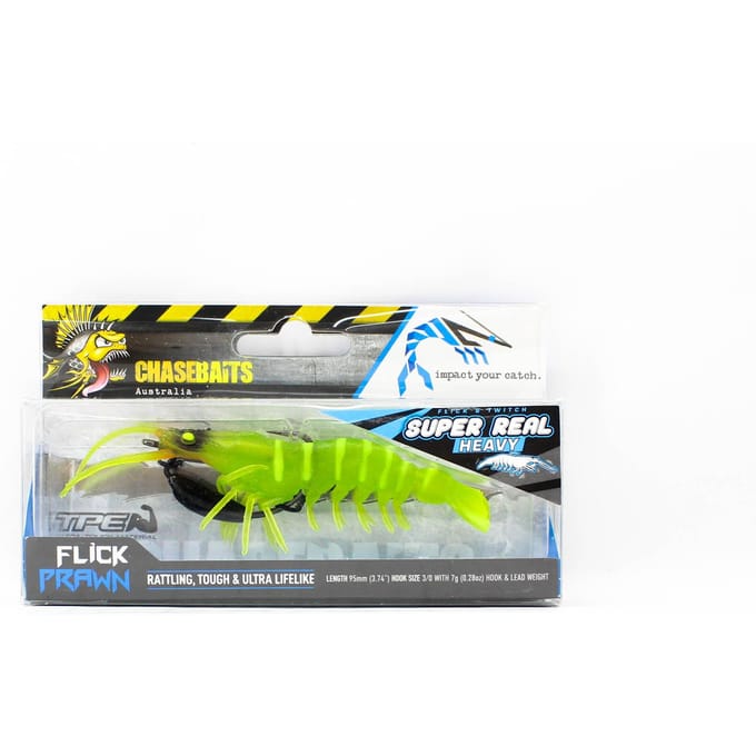 Chasebaits Flick Prawn Heavy 95 mm 7 gram Zinkend Aas 08 (5928)