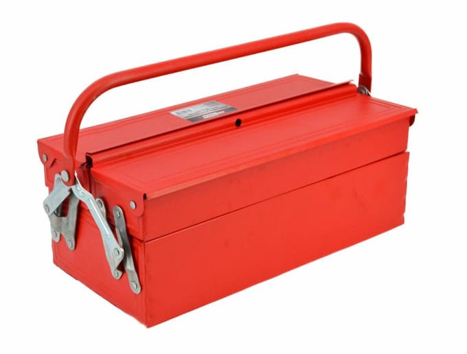 Awtools Serie - Metalen Gereedschapskist - 430mm - 3 Compartimenten