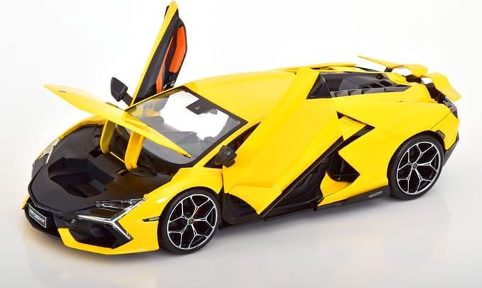 Lamborghini Revuelto modelauto 1:18 geel