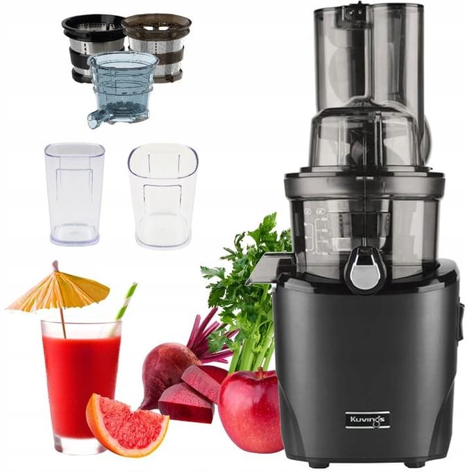 Kuvings Revo830 - Slowjuicer - Dual Big Mouth - Zwart