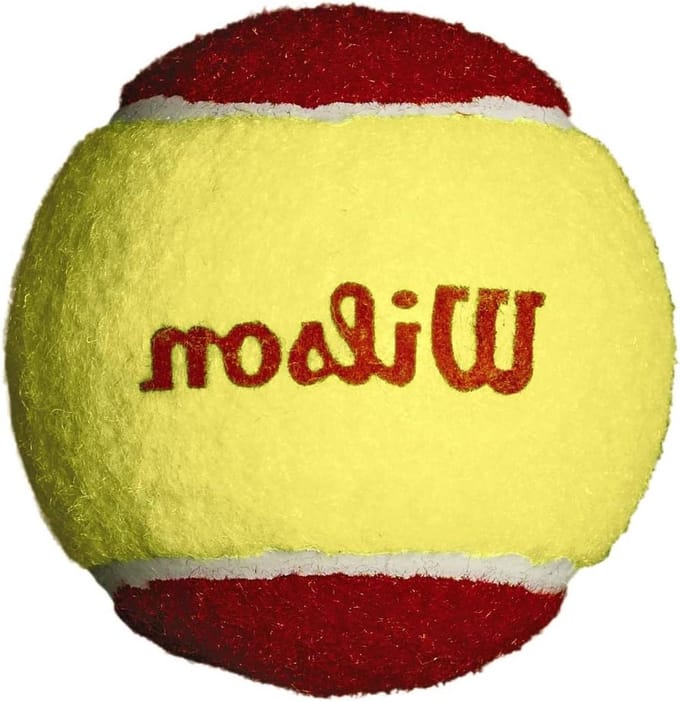 Tennisballen Starter Pack - Lage Compressie Bal - Kindertraining Tennis - 75 Procent Minder Bounce - 75 mm Diameter - Rood/Geel