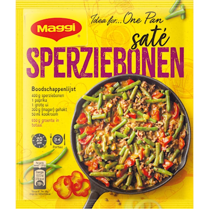 Dagschotel sperziebonen-satésaus
