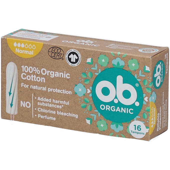 o.b. tampons Organic Cotton Normal 16 stuks