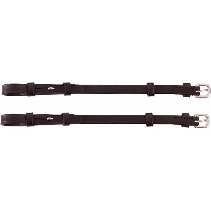 Paar blindflens staanders + ronde gesp BR Equitation