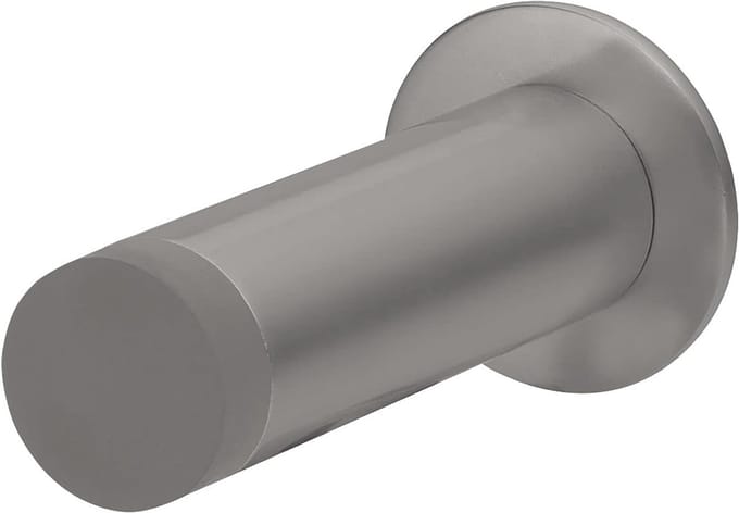 Famanu – Wanddeurbuffer RVS Ø20 mm lengte 80 mm – mat RVS – 1 stuk – compacte deurstopper voor muur