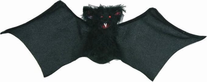 Horror decoratie vleermuis 42 cm - Halloween spookhuis feestversiering enge beestjes
