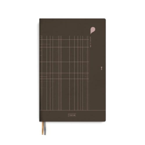 Tinne + mia notitieboek, formaat a4, seal brown