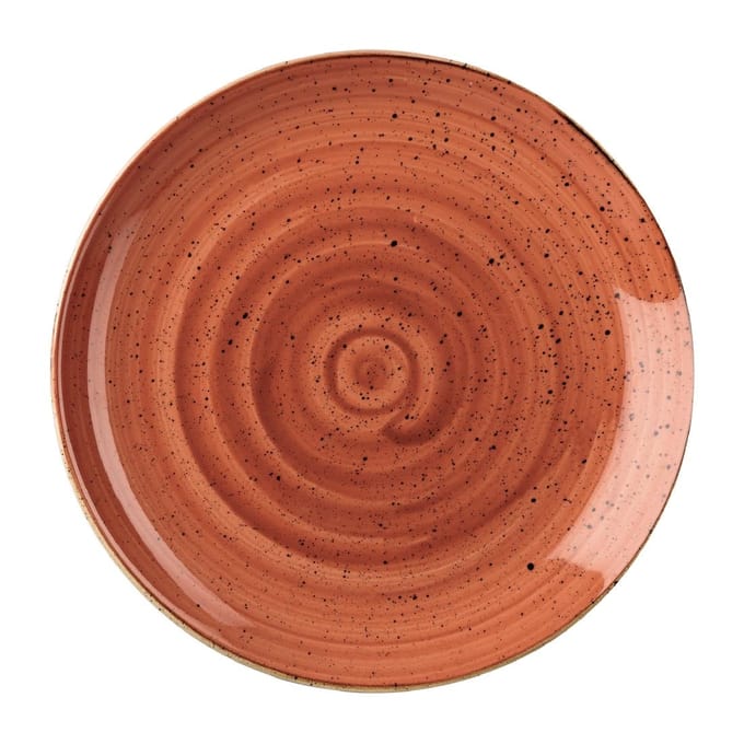 Churchill Stonecast Spiced Orange Evolve Coupe Bord 28.8cm (12 stuks)