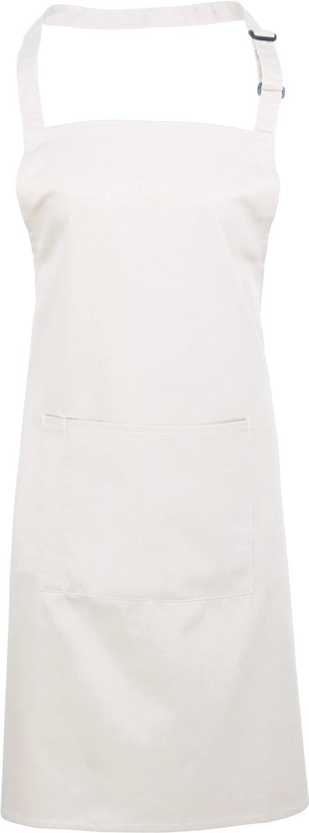 Schort/Tuniek/Werkblouse Unisex One Size Premier White 65% Polyester, 35% Katoen