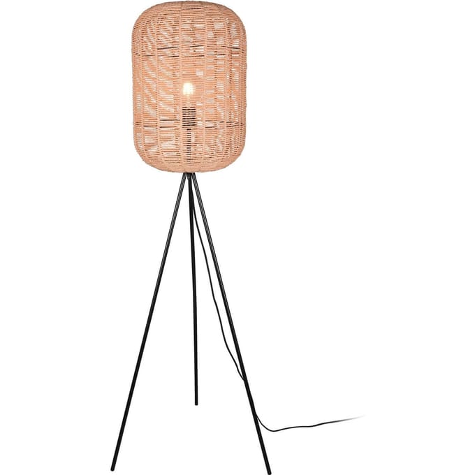 Trio Lighting Vloerlamp Runa met sisalkap