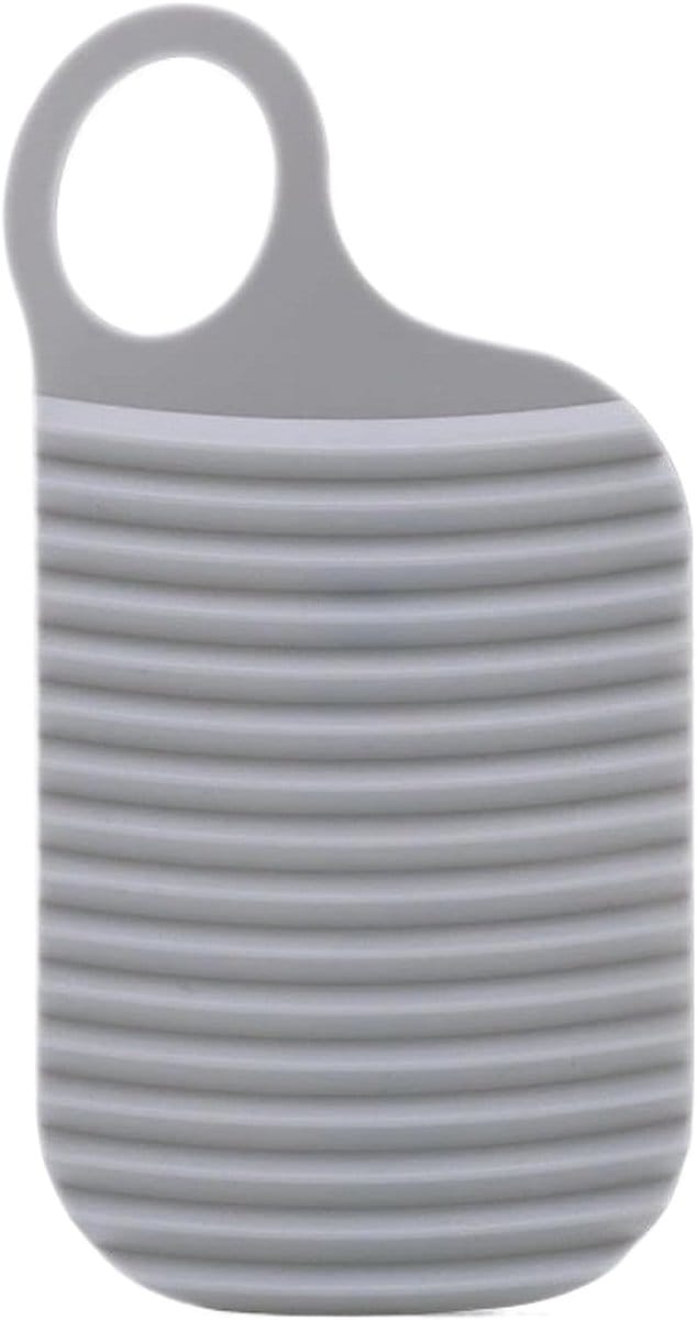 Waskwasten Klein - Draagbare Wasmand - Handwas Kleding - Antislip Ontwerp - 20 x 10 cm - Grijs