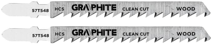 Graphite 57T548 Serie - Zaagblad voor Decoupeerzaag - 6 TPI - HCS - T-type Bevestiging