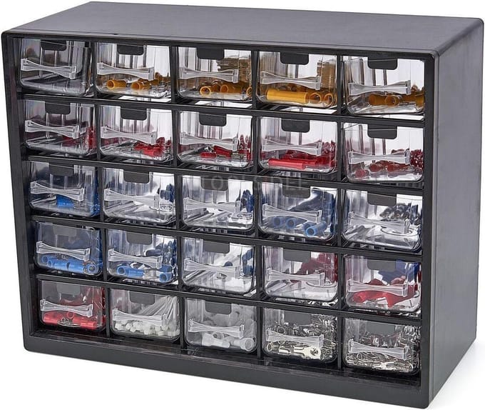 HBM 1012-delig Kabelschoen Assortiment in 25-laden Ladenkast