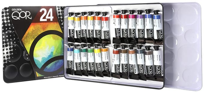 Golden QoR Aquarelverf 24 Kleurenset