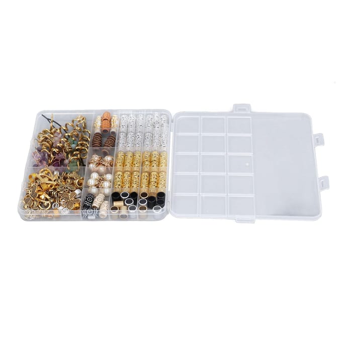 146 stuks Kristal Strass Dreadlock Accessoires Modieuze Haarvlecht Accessoires voor Film white