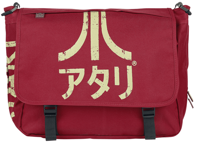 Atari - Messenger Bag met Japanese Logo - Donkerrood