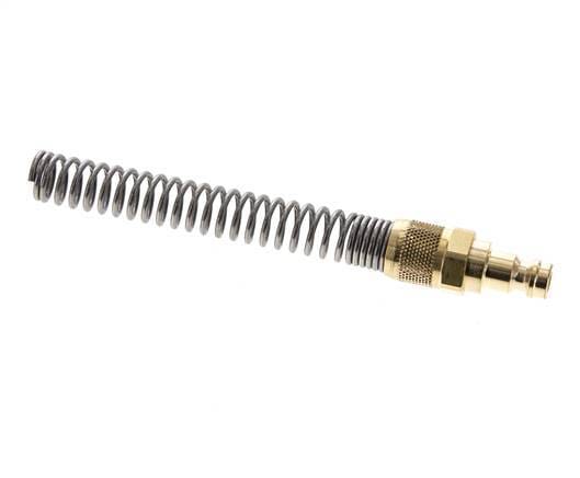 Messing DN 5 Luchtkoppeling Insteeknippel 6x8 mm Push-On Buigbescherming