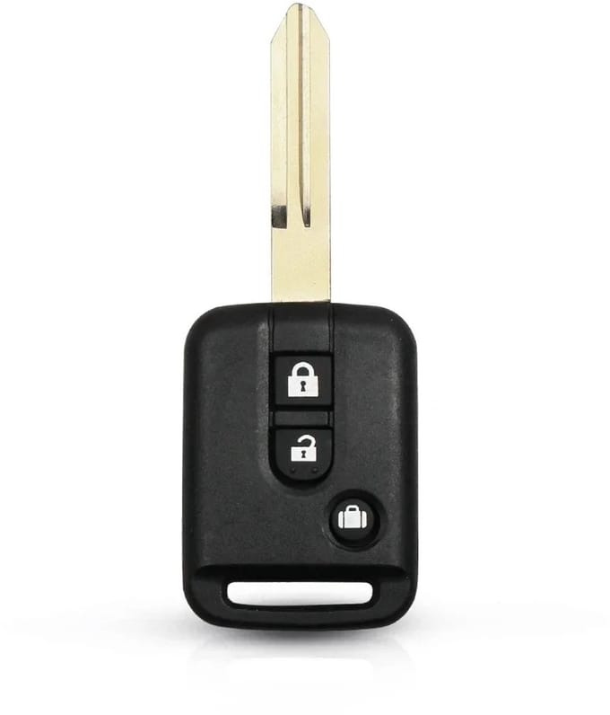 XEOD Autosleutelbehuizing - sleutelbehuizing auto - sleutel - Autosleutel / Geschikt voor: Nissan 3knops