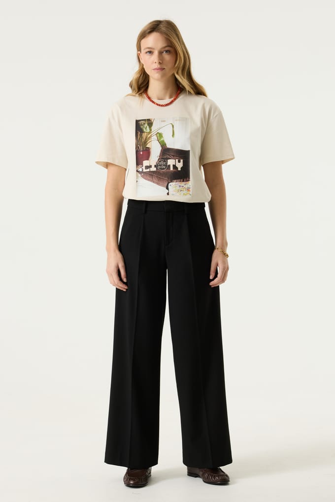 GARCIA T260312 Dames Wide Fit Broek Zwart