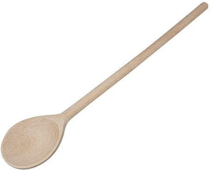 Houten Pollepel rond beukenhout Lengte 30cmx4,5cmx1cm
