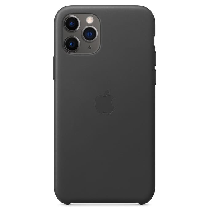 Leather Backcover voor de Apple iPhone 11 Pro - Black