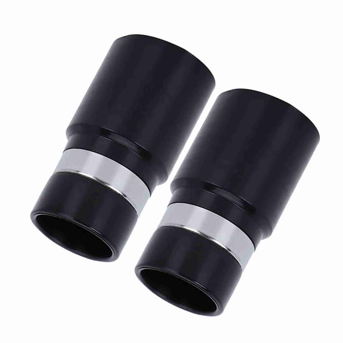 2 STUKS Stofzuigeraccessoires Slangconnector Wandkoppeling met Binnendiameter 32 mm Slang gray